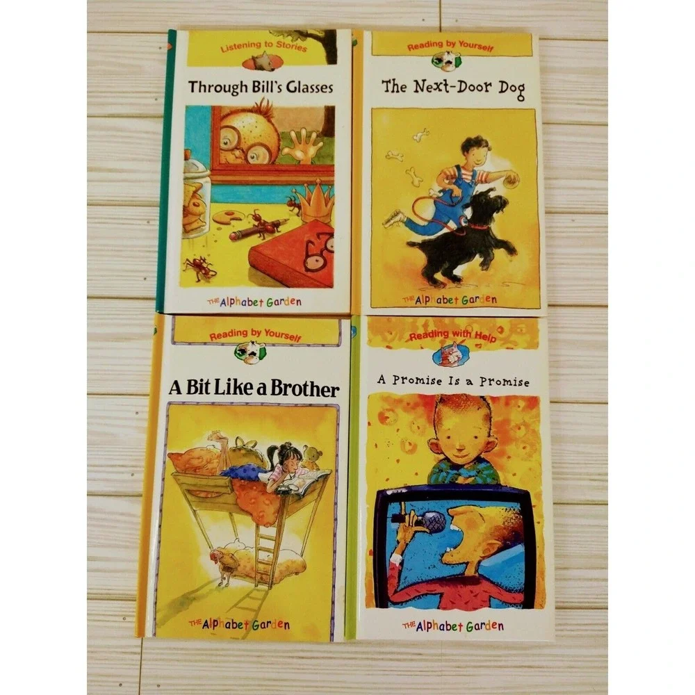 Bundle of Kids Hardcover Books Reading by Yourself Help Alphabet Garden LOT of 4